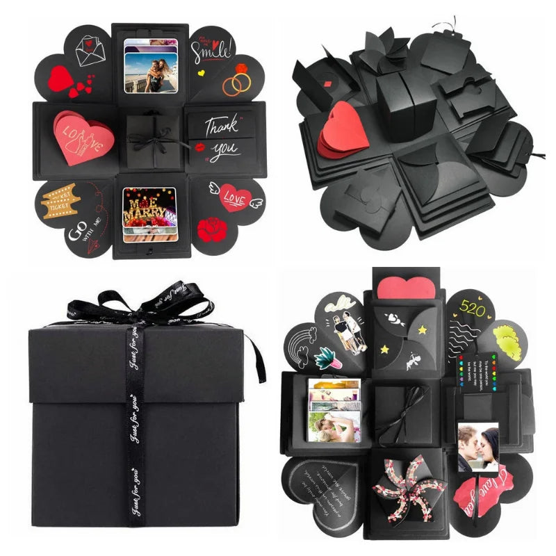 1PC Explosion Photo Album Gift Box Storage Box Valentine's Day Surprise Gift Box Romantic Couple Creative Gift